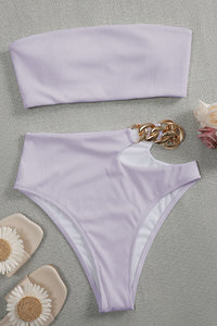 High Waist Bandeau Sexy Push Up Bikini