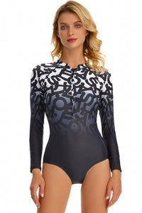 UV Protection Rash Guard Long Sleeve Swimsuit